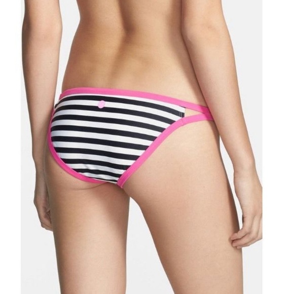 ROXY FLIP SIDE BIKINI BOTTOM SEA SALT STRIPE - Picture 2 of 2